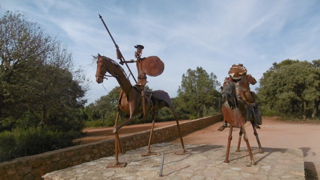 We bezochten ook de grot waar Don Quichote in hoofdstuk 12 en 13 verbleef.; Cueva de Montesino. (helaas was de gids in verlof)